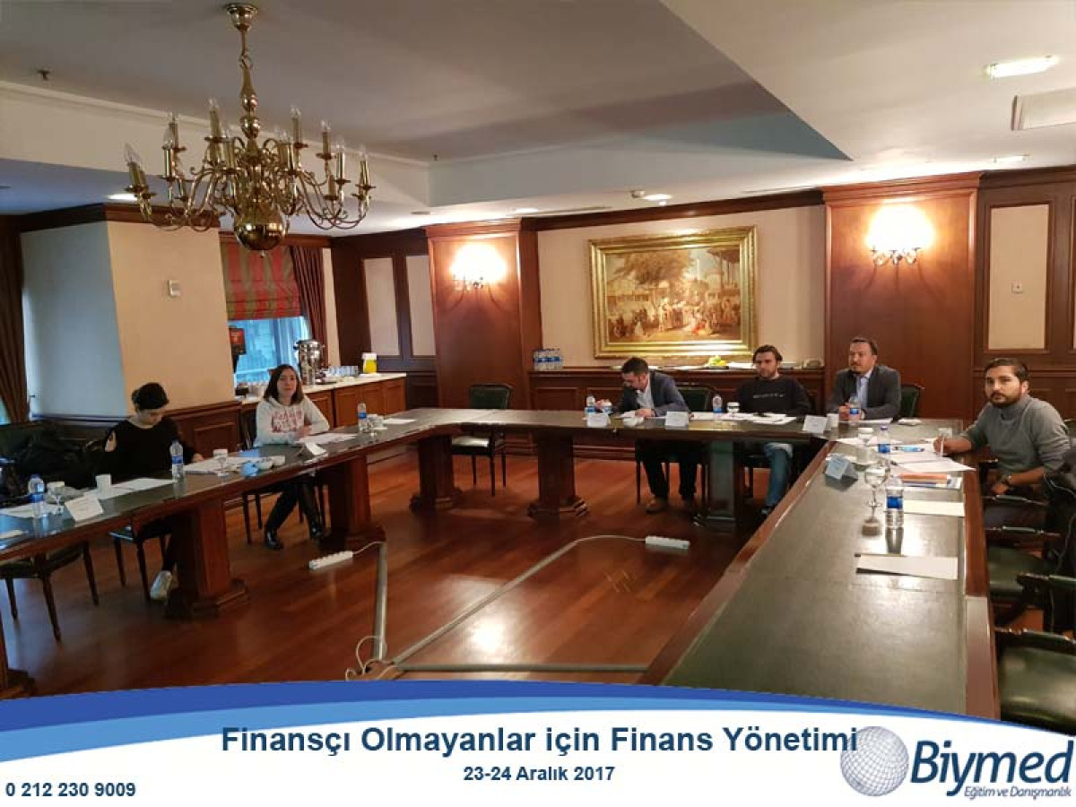 Finansçı Olmayanlar için Finans Yönetimi Eğitim Fotoğraflari - Aralık 2017