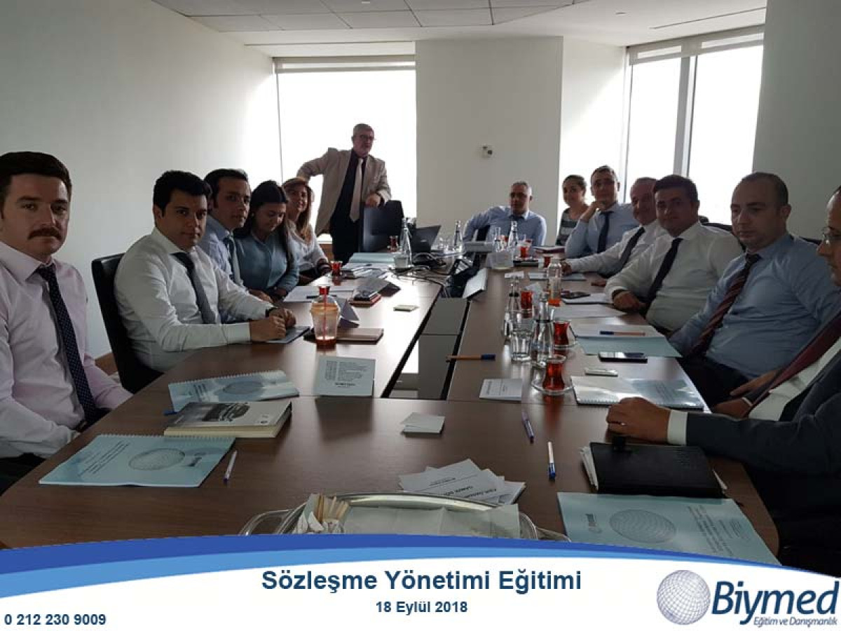 Sözleşme Yönetimi Eğitim Fotoğrafları - Eylül 2018