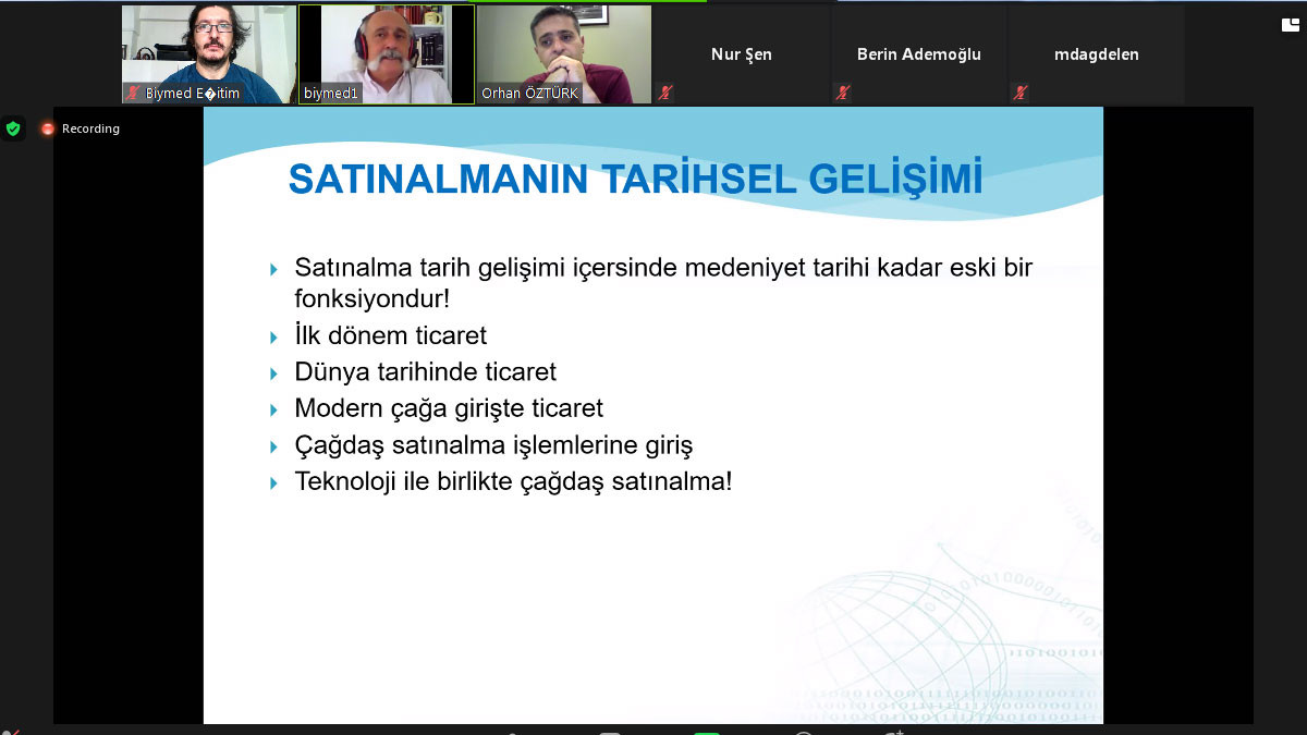 Online Satınalma Yönetimi Eğitimi Fotoğrafları - Ağustos 2020