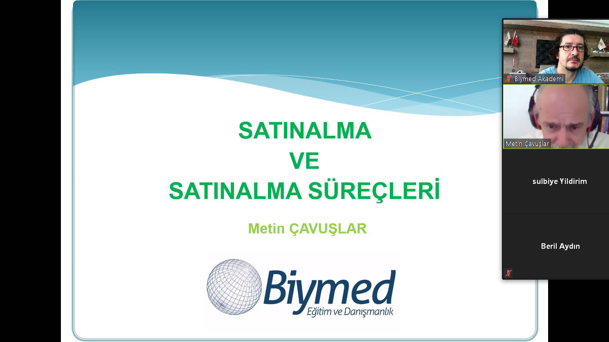 Online Satınalma Yönetimi Eğitimi Fotoğrafları - Haziran 2020