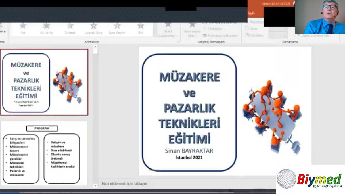 Etkili Pazarlık ve Müzakere Teknikleri Eğitimi Fotoğrafları - Nisan 2021