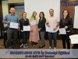 ISO9001:2015 KYS İç Denetçi Eğitim Fotoğrafları - Eylül 2017