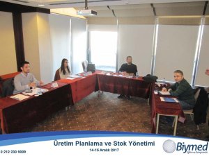 Üretim Planlama ve Stok Yönetimi Eğitim Fotoğrafları - Aralık 2017