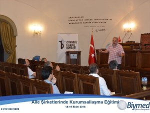 Aile Şirketlerinde Kurumsallaşma Eğitimi Fotoğrafları - Ekim 2018