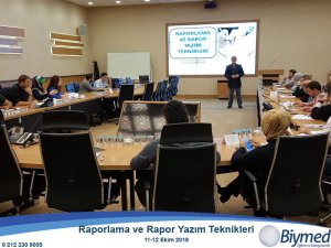 Raporlama ve Rapor Yazım Teknikleri Eğitimi Fotoğrafları - Ekim 2018