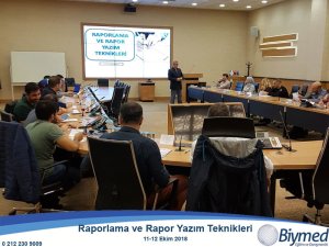 Raporlama ve Rapor Yazım Teknikleri Eğitimi Fotoğrafları - Ekim 2018