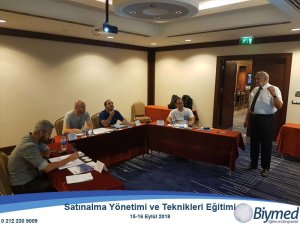 Satınalma Yönetimi Eğitim Fotoğrafları - Eylül 2018