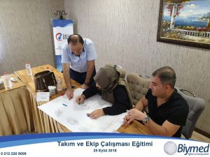 Takım ve Ekim Çalışması Eğitimi Fotoğrafları - Eylül 2018