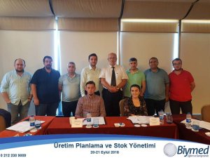 Üretim Planlama ve Stok Yönetimi Eğitim Fotoğrafları - Eylül 2018