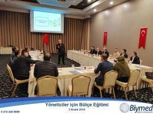 Yöneticiler için Bütçe Eğitimi Fotoğrafları - Aralık 2019