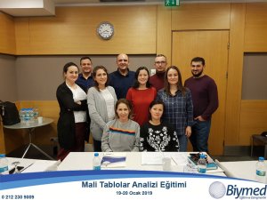 Uygulamalı Mali Tablolar Analizi Eğitimi Fotoğrafları - Ocak 2019