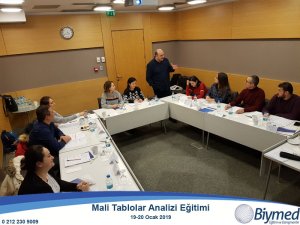 Uygulamalı Mali Tablolar Analizi Eğitimi Fotoğrafları - Ocak 2019