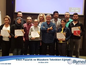 Etkili Pazarlık ve Müzakere Teknikleri Eğitimi Fotoğrafları - Ekim 2019