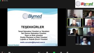 Online Canlı Yayın Üretim Planlama ve Stok Yönetimi Eğitim Fotoğrafları - Ekim 2020