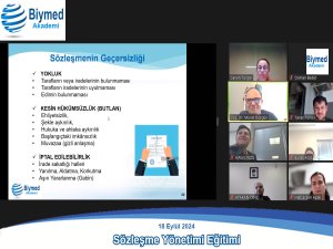 Sözleşme Yönetimi Eğitim Fotoğrafları - Eylül 2024