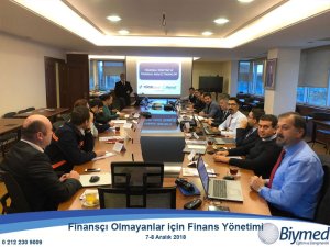 Finansçı Olmayanlar için Finans Yönetimi Eğitim Fotoğraflari - Aralık 2018